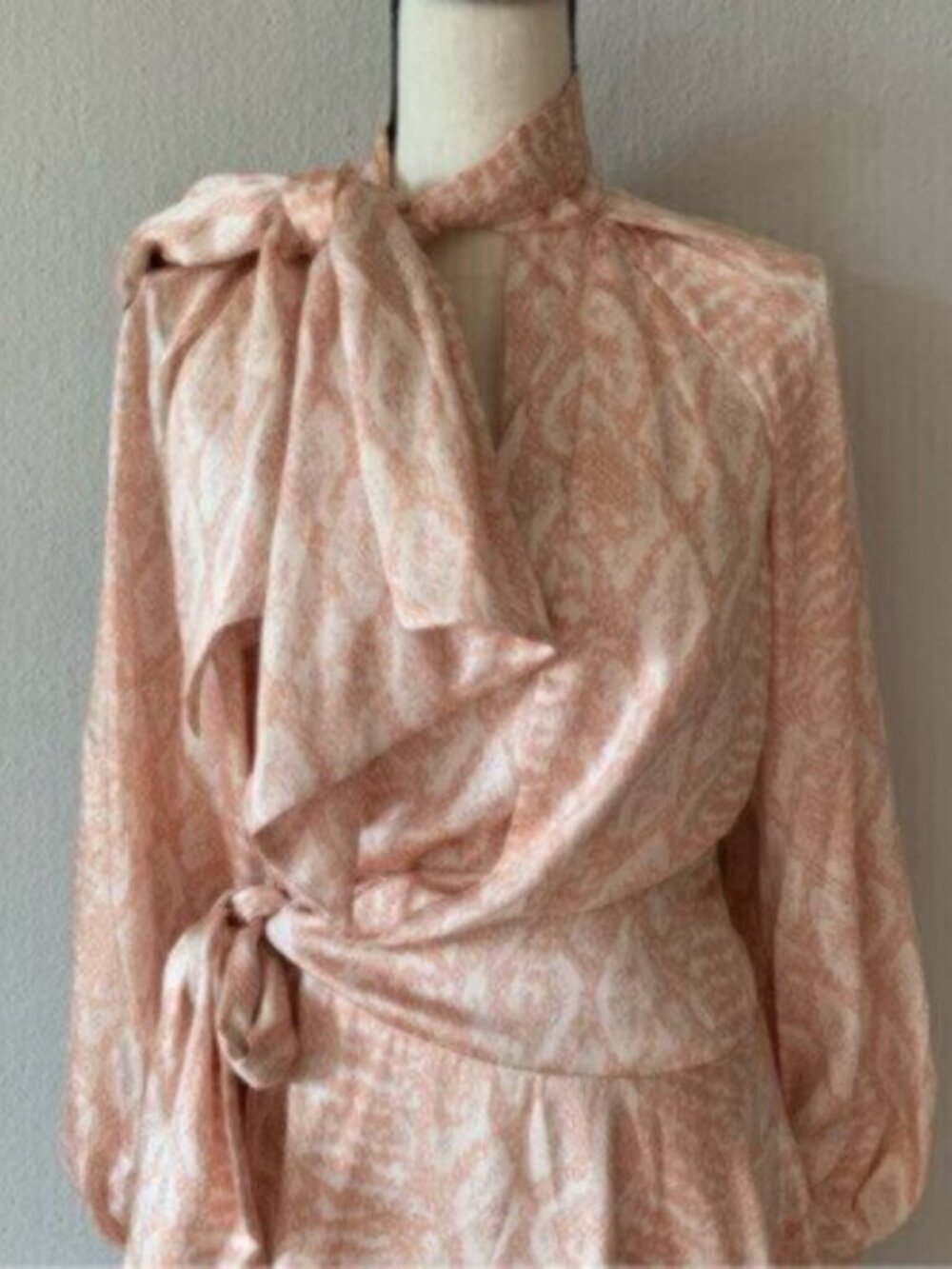 NWT Acler Bradley Cobra Wrap Long Sleeve Mini Dress - Picture 8 of 14